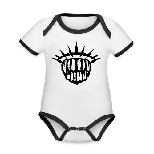 Teeth Of The Divine Sigil BLACK - Organic Contrast SS Baby Bodysuit