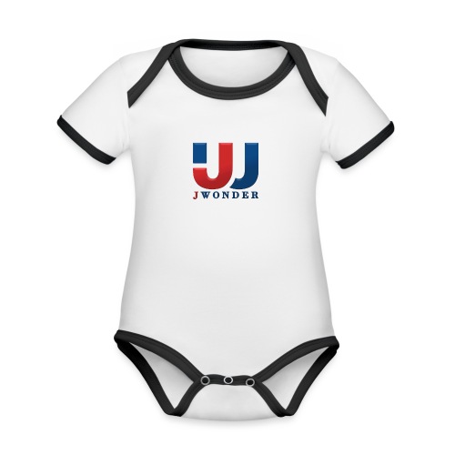 jwonder brand - Organic Contrast SS Baby Bodysuit