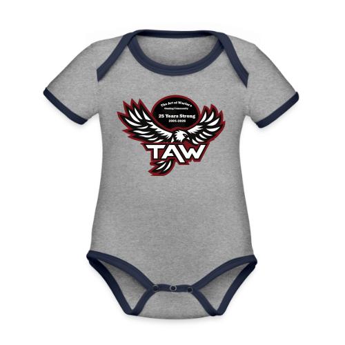 25yearlogo - Organic Contrast SS Baby Bodysuit