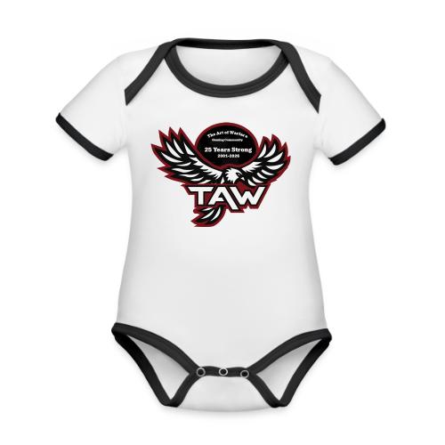 25yearlogo - Organic Contrast SS Baby Bodysuit