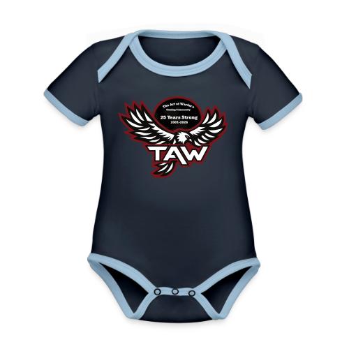 25yearlogo - Organic Contrast SS Baby Bodysuit
