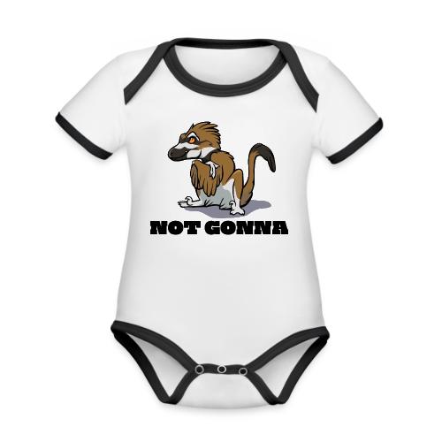 Raptor Not Gonna Killdeer Version - Organic Contrast SS Baby Bodysuit