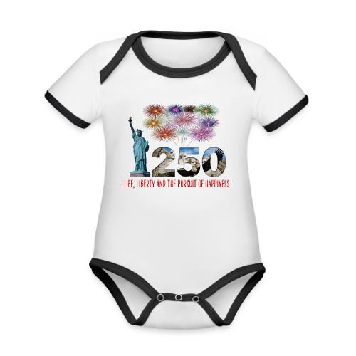 250 Years USA - Organic Contrast SS Baby Bodysuit
