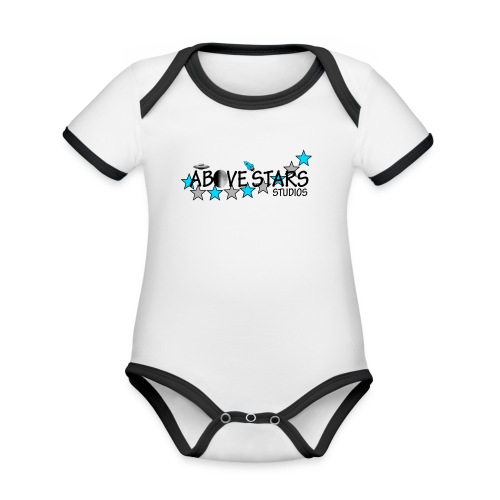 Above Stars studios - Organic Contrast SS Baby Bodysuit