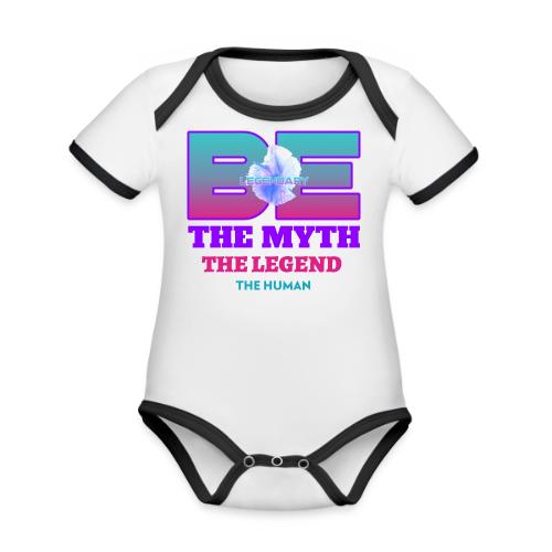 Be Legendary - Organic Contrast SS Baby Bodysuit