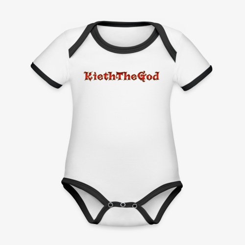 KiethTheGod 200 folower - Organic Contrast SS Baby Bodysuit