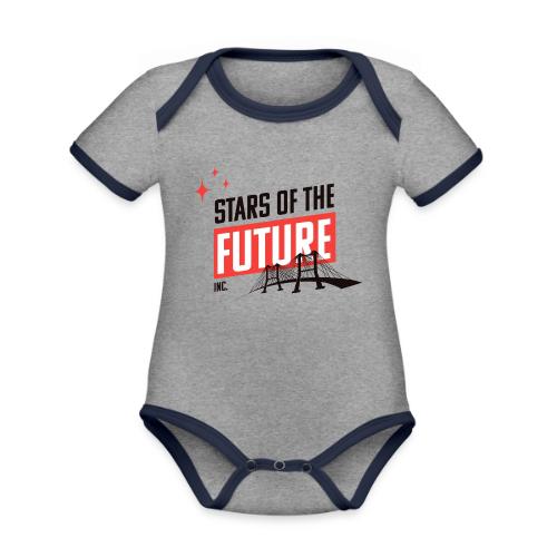 Stars of The Future - New Logo - Organic Contrast SS Baby Bodysuit