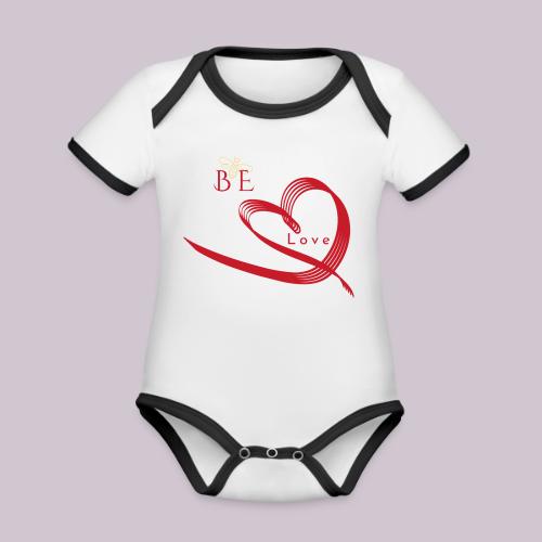 BE LOVE - Organic Contrast SS Baby Bodysuit