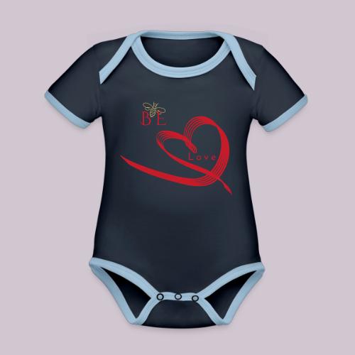 BE LOVE - Organic Contrast SS Baby Bodysuit