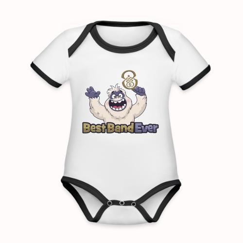 best band ever - Organic Contrast SS Baby Bodysuit
