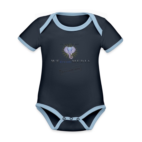 pro_logo_png_444444 - Organic Contrast SS Baby Bodysuit