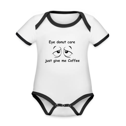 Eye donut care1 - Organic Contrast SS Baby Bodysuit