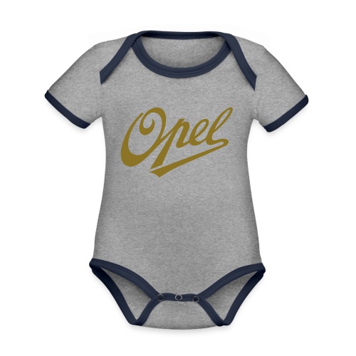 Opel Logo 1909 - Organic Contrast SS Baby Bodysuit