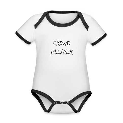 CROWDPLEASER - Organic Contrast SS Baby Bodysuit