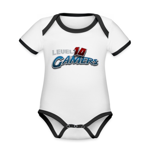 Level10Gamers Logo - Organic Contrast SS Baby Bodysuit