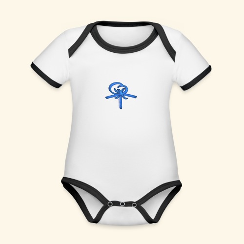 Back LOGO LOB - Organic Contrast SS Baby Bodysuit