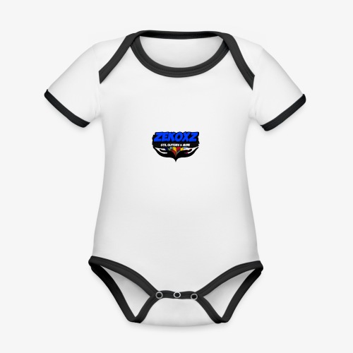NEWMERCH - Organic Contrast SS Baby Bodysuit