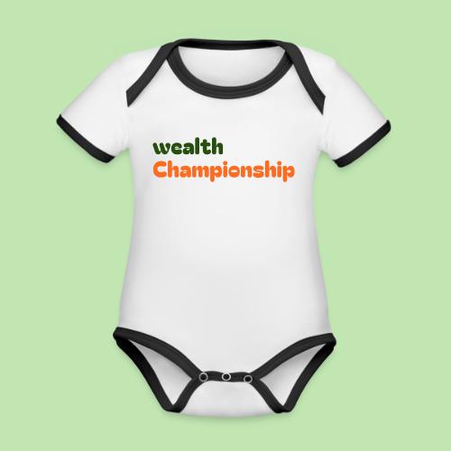Wealth Championship - Organic Contrast SS Baby Bodysuit