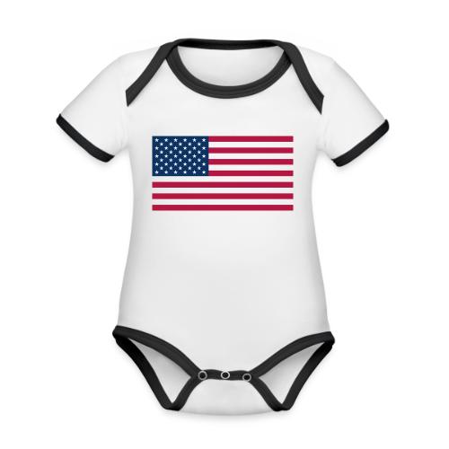 United States - Organic Contrast SS Baby Bodysuit