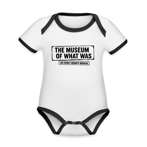 Museum of What Was Logo (Black) - Organic Contrast SS Baby Bodysuit