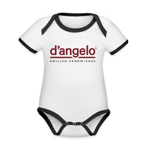 D'Angelo Logo - Organic Contrast SS Baby Bodysuit