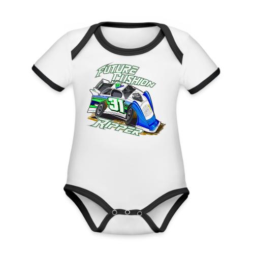 Future Cushion Ripper - Organic Contrast SS Baby Bodysuit