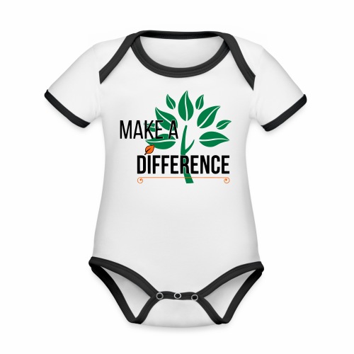 TLG - Make a Difference - Organic Contrast SS Baby Bodysuit