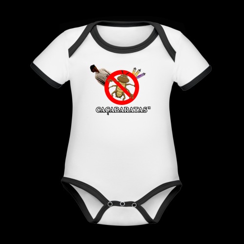 CaçaBaratas - Organic Contrast SS Baby Bodysuit