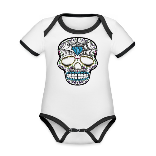 Sugar Skull - Organic Contrast SS Baby Bodysuit