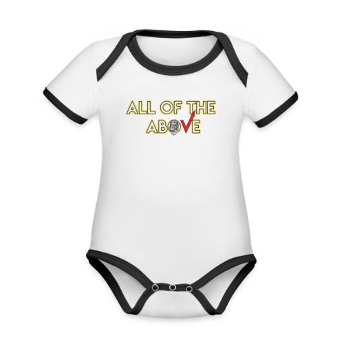 All of the Above Logo - Organic Contrast SS Baby Bodysuit