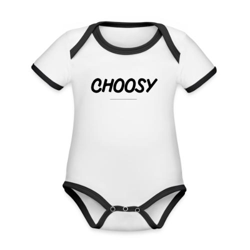 Choosy Album Art - Organic Contrast SS Baby Bodysuit