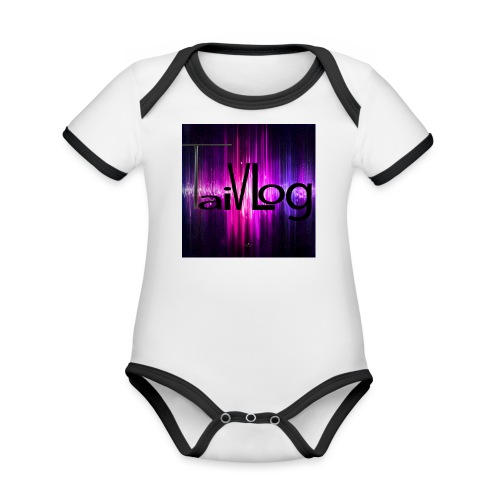 TaiVlog - Organic Contrast SS Baby Bodysuit