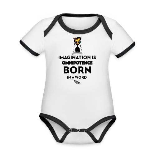Imagination Is Omnipotence - Organic Contrast SS Baby Bodysuit