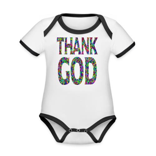 THANK GOD - Organic Contrast SS Baby Bodysuit