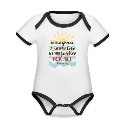Beachy FUMCSD - Organic Contrast SS Baby Bodysuit