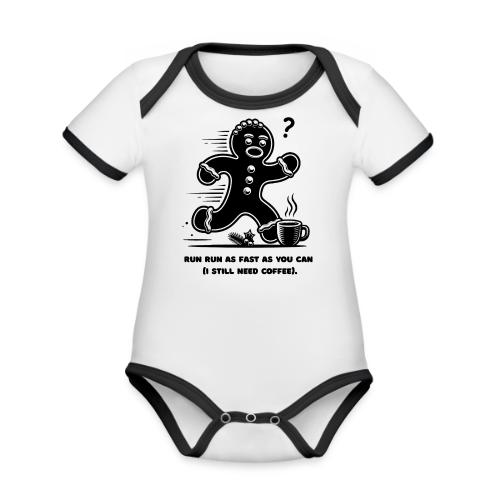 Gingerbread Man T-Shirt - Organic Contrast SS Baby Bodysuit