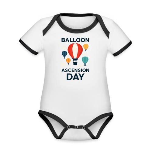 Balloon Ascension Day shirt - Organic Contrast SS Baby Bodysuit