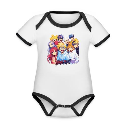 Thrill Rush Anime Squad Streetwear - Organic Contrast SS Baby Bodysuit