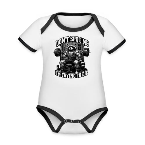 Raccoon Lifter Don’t Spot Me - Organic Contrast SS Baby Bodysuit