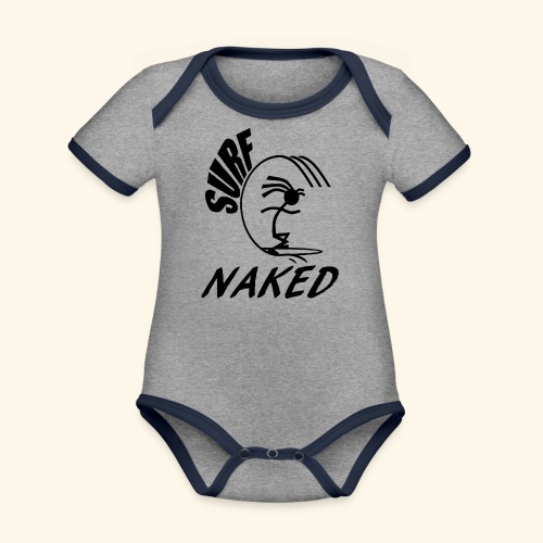 SURF NAKED - Organic Contrast SS Baby Bodysuit