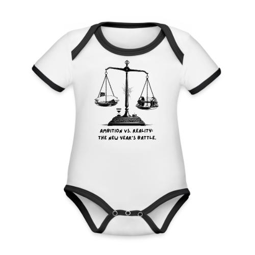 Ambition vs. Reality T-Shirt, Mug, & Leggings - Organic Contrast SS Baby Bodysuit