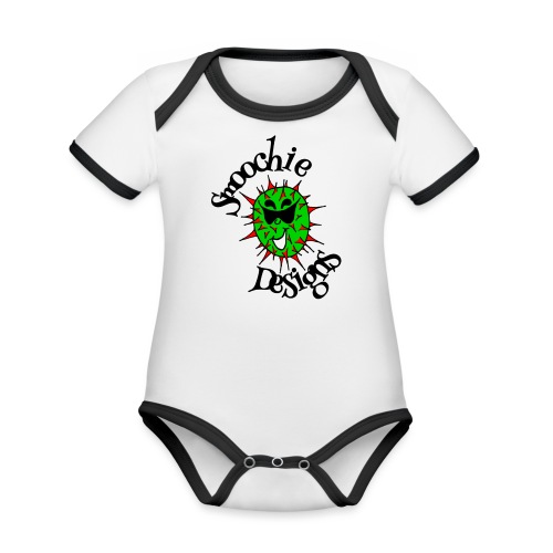 Smoochie Designs logo - Organic Contrast SS Baby Bodysuit
