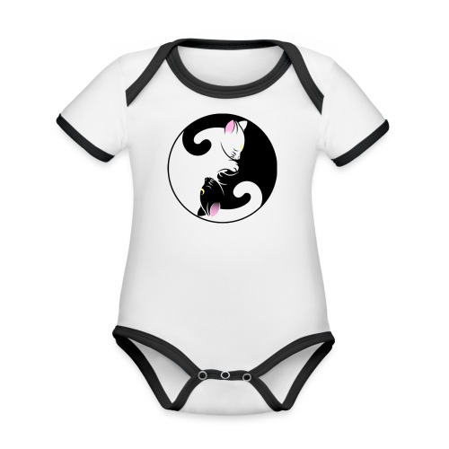 The Ying to my Yang - Organic Contrast SS Baby Bodysuit