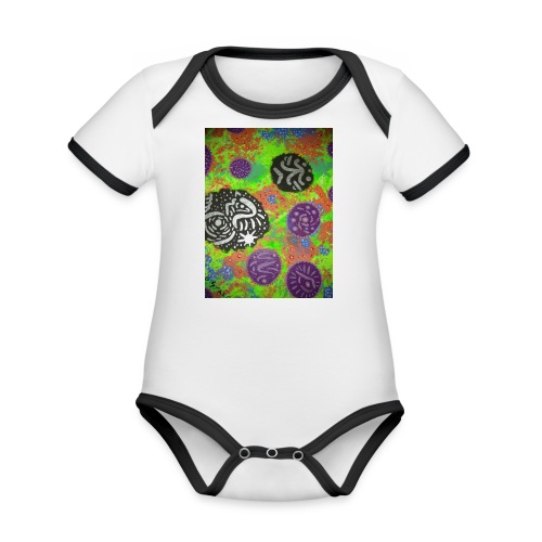 Spiritual journey - Organic Contrast SS Baby Bodysuit