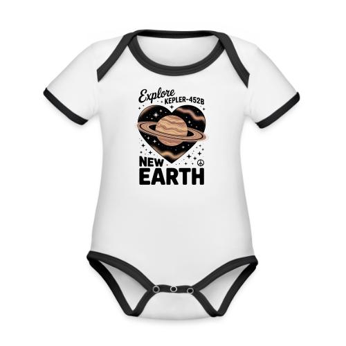 Explore Kepler-452b – New Earth Adventure - Organic Contrast SS Baby Bodysuit