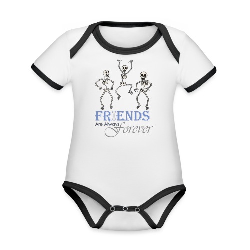 Friends Forever - Organic Contrast SS Baby Bodysuit