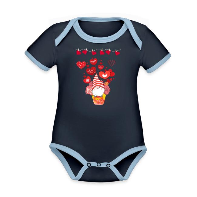 Design wrapped in love hearts, vibrating in love.