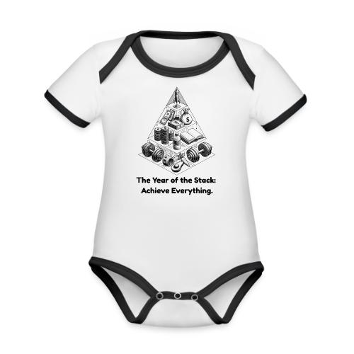 The Resolution Pyramid T-Shirt, Mug, & Leggings - Organic Contrast SS Baby Bodysuit