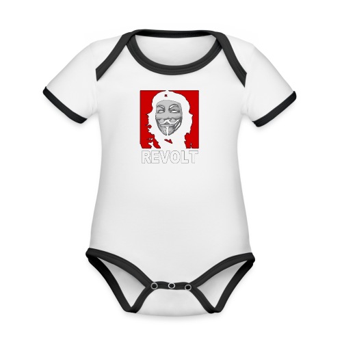 Anonymous Che Revolt Mugs & Drinkware - Organic Contrast Short Sleeve Baby Bodysuit