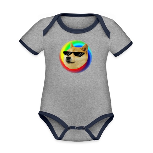 Doge - Organic Contrast SS Baby Bodysuit